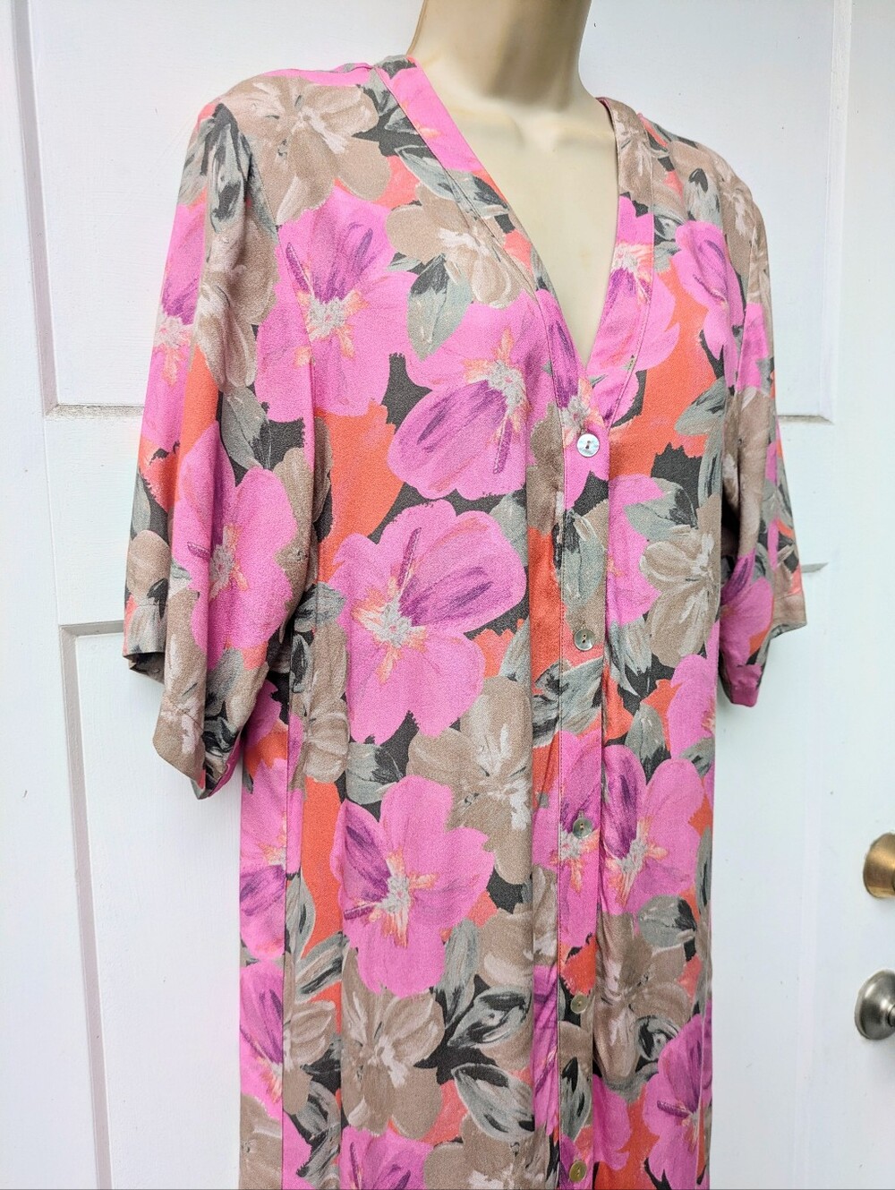 SALTWATER LUXE "Tallulah" Pink Floral Scoop Back Dress/Coverup Size S NWT